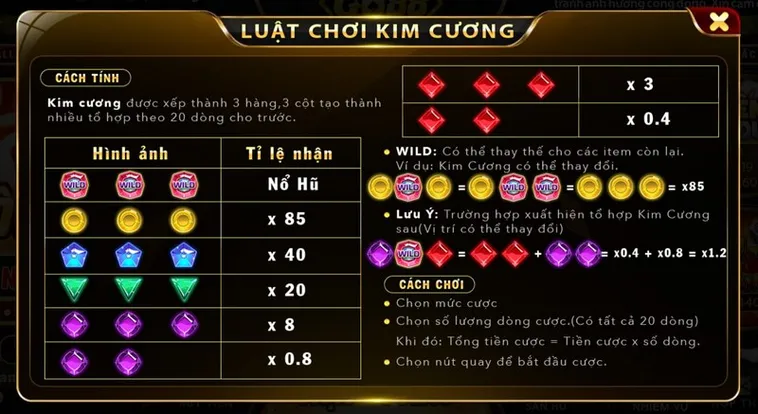 Nổ Hũ Kim Cương Tại FB88 Lấp Lánh Cơ Hội Thắng 1 Nổ Hũ Kim Cương Tại FB88 Lấp Lánh Cơ Hội Thắng